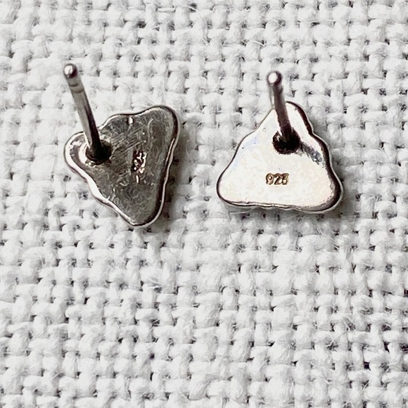 925 silver Buddha studs - Picture 2 of 4